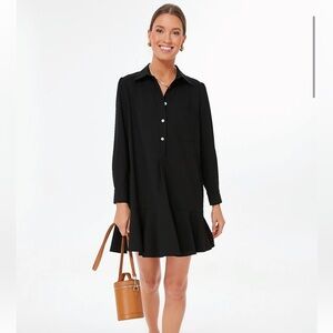 Tuckernuck Callahan Dress in Black Crepe NWOT